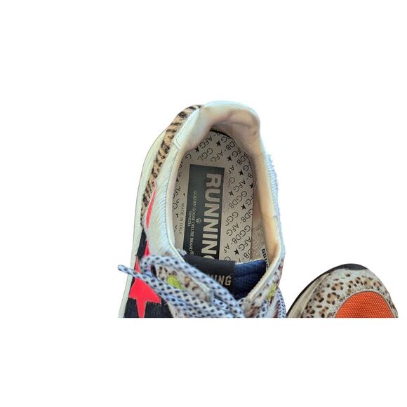 Golden Goose Running Sole Zoo Puzzle Calf Hair Pink Star Size 10 US 40 EU - Picture 2 of 16